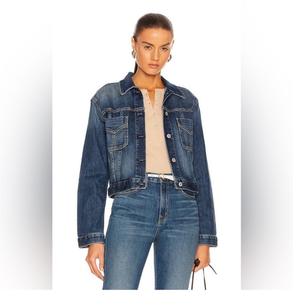 Mango Dark Denim Jacket - Picture 2 of 7